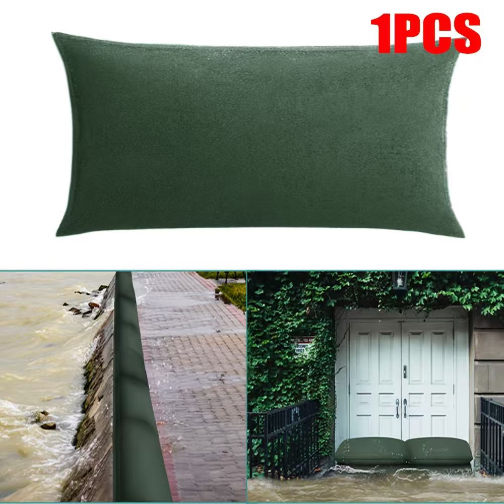 Flood Barrier Bag - 水で活性化する土嚢 洪水対策バッグ 再利用可能な洪水防御バッグ 家庭用ガレージドア地下室用 吸水性のある砂なし土嚢