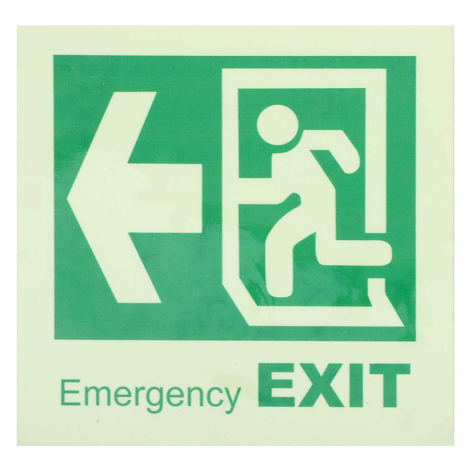 発光式非常口標識 自己粘着性暗闇で光る床用ステッカー スーパ - Emergency Exit Sign のレビューと価格
