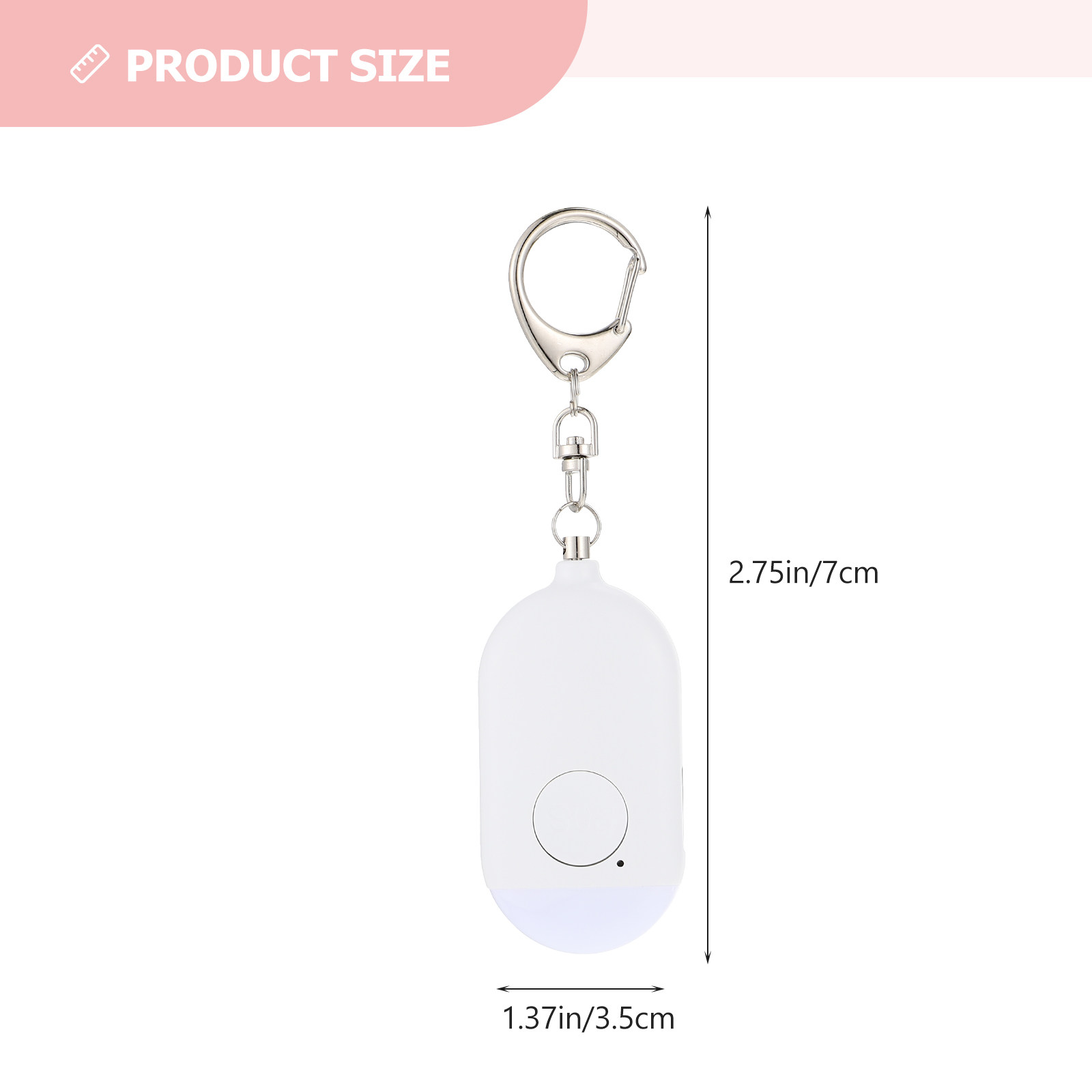 1セット 個人用アラーム 充電式 ポータブル ミニキーチェー - Personal Alarm Keychain のレビューと価格