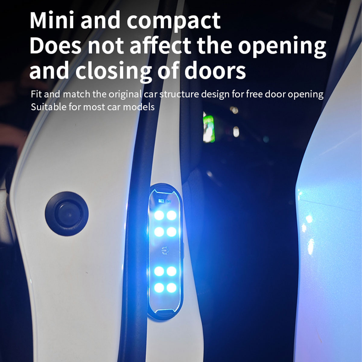 車のドアライト LED カラフルな点滅装飾ウェルカムライト磁 - Emergency Exit Sign のレビューと価格
