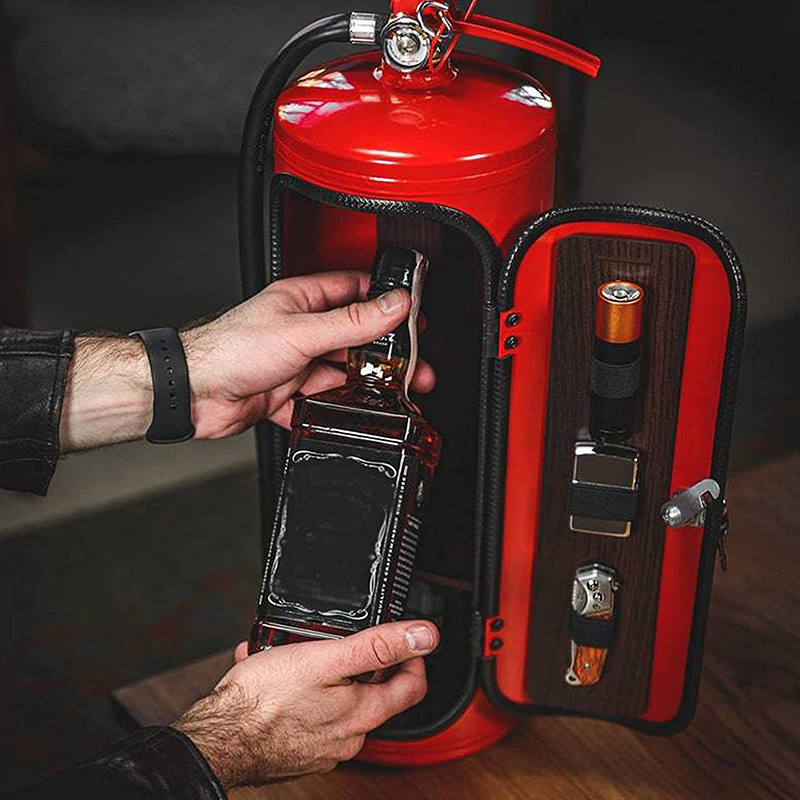 消火器形状ワインボックスオーナメント、ミニバーワインキャビネ - Fire Extinguisher Small のレビューと価格
