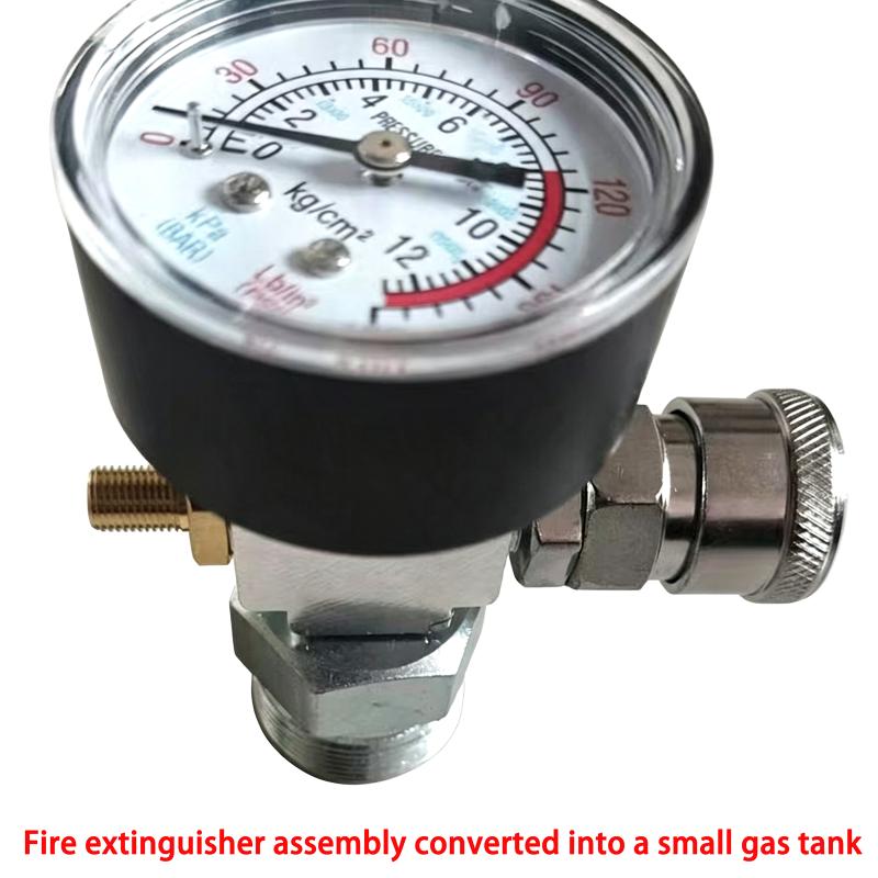 DIYガス貯蔵プロジェクト用の圧力計とシール付き消火器を小型 - Fire Extinguisher Small のレビューと価格