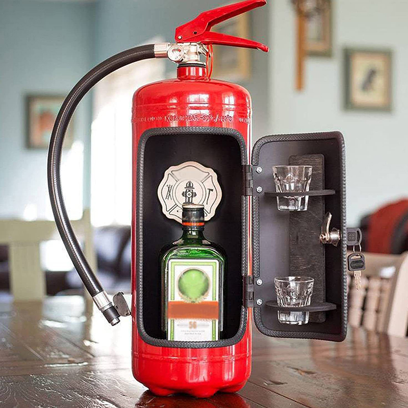 消火器形状ワインボックスオーナメント、ミニバーワインキャビネ - Fire Extinguisher Small のレビューと価格