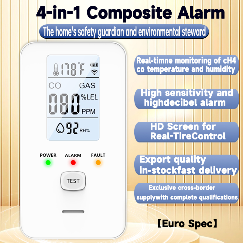 4 in 1 ガス検知器 一酸化炭素警報器 メタンセンサー  - Co Detector Plug のレビューと価格