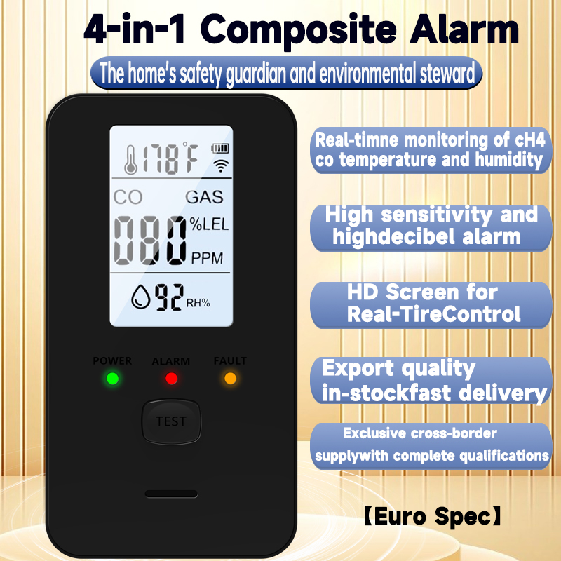 4 in 1 ガス検知器 一酸化炭素警報器 メタンセンサー  - Co Detector Plug のレビューと価格