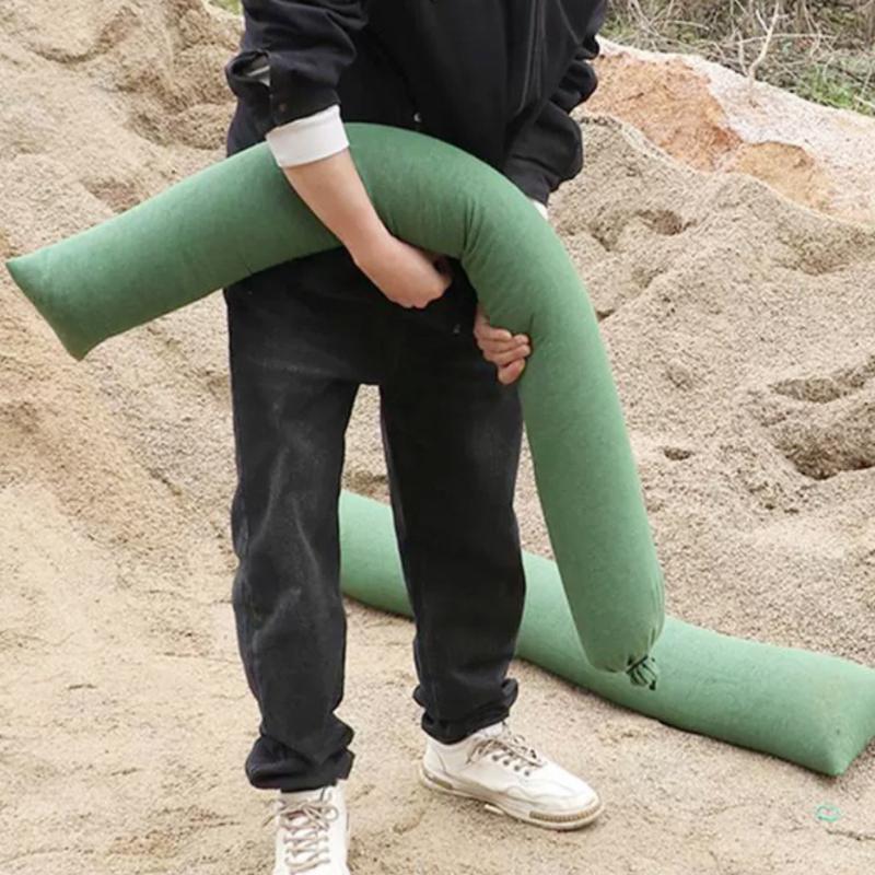 頑丈な再利用可能なキャンバス製洪水対策土嚢、大容量水害防止壁 - Flood Barrier Bag のレビューと価格