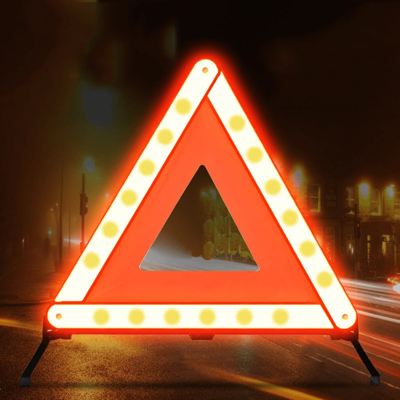 1 個車用三角反射板停止標識三脚道路フラッシュ緊急警告折りた - Emergency Exit Sign のレビューと価格