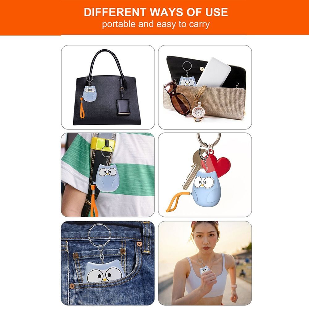 ミニアンチアタック自己防衛アラームアンチウルフ 130dB  - Personal Alarm Keychain のレビューと価格