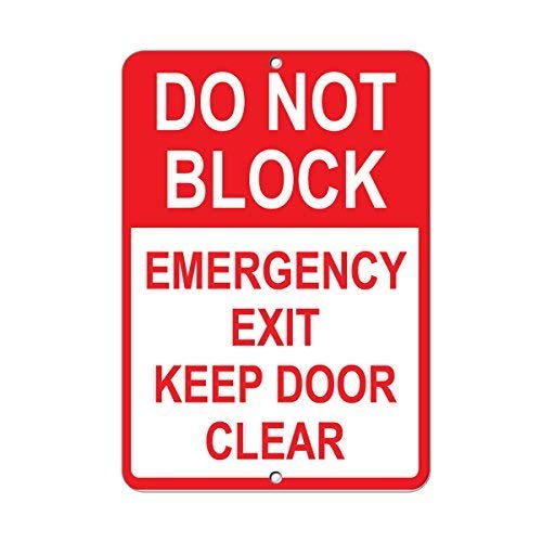 ヴィンセニシー メタルサイン 素晴らしいアルミ製ブリキ看板  - Emergency Exit Sign のレビューと価格