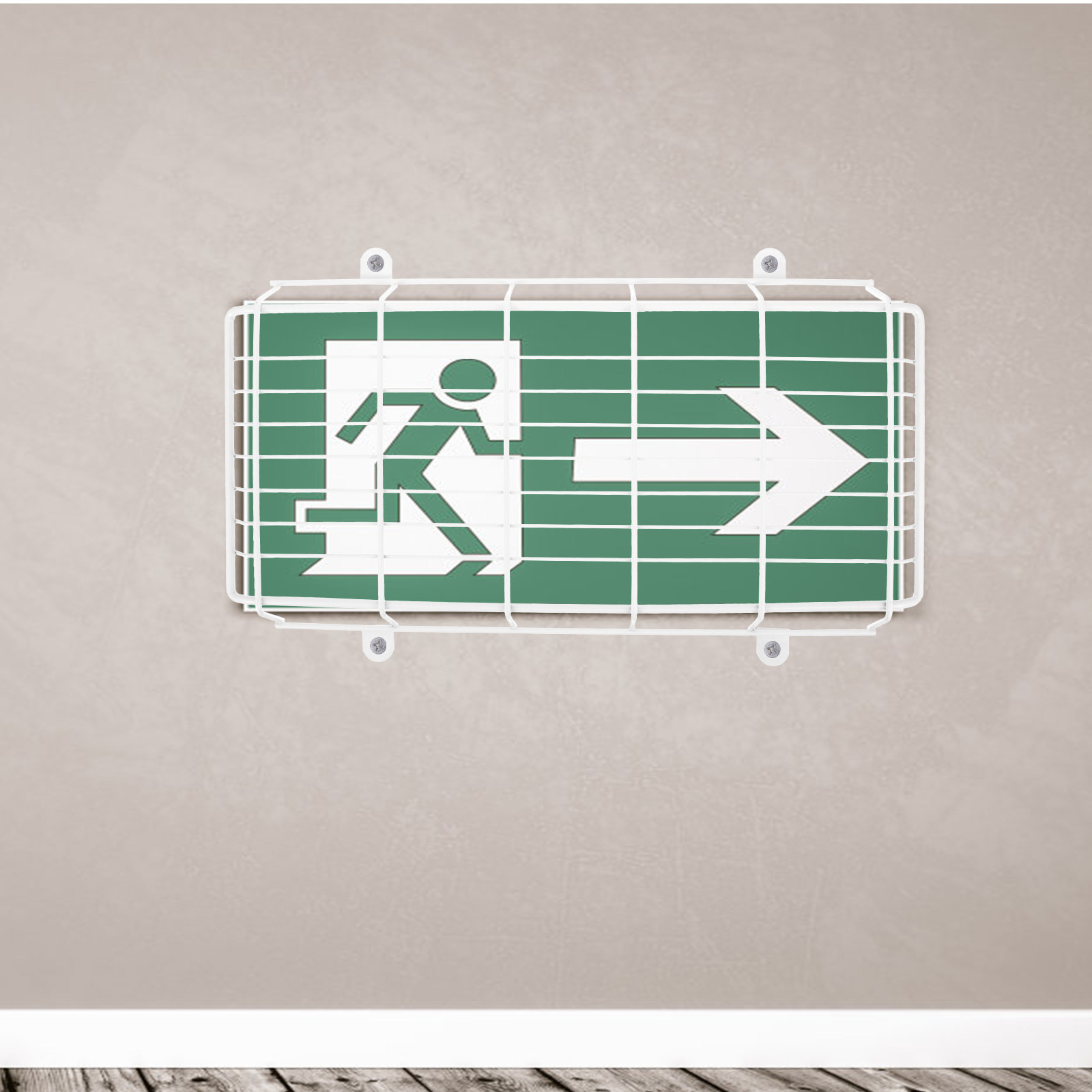 安全出口標識用ステンレス製保護カバー、非常灯用ワイヤーカバー - Emergency Exit Sign のレビューと価格